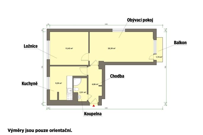 Prodej, Byt 2+1, Kraslice