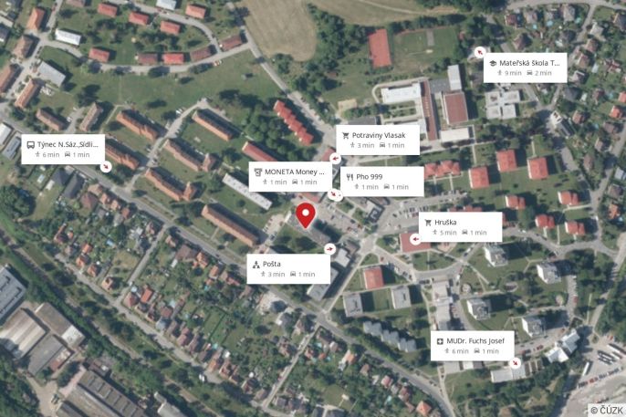 Prodej, Byt 2+1, Týnec nad Sázavou
