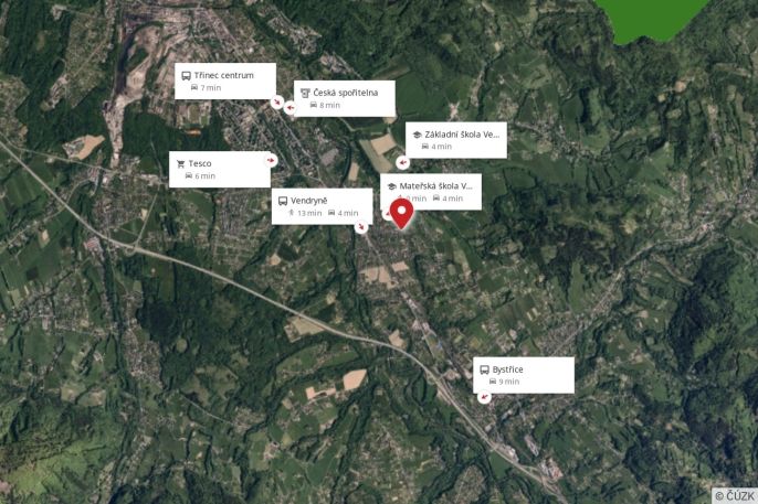 Prodej, Pozemek k bydlení, Vendryně