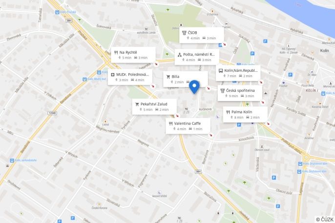 Pronájem, Obchod a služby, Kolín