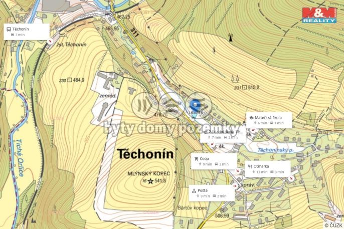 Prodej, Pozemek k bydlení, Těchonín