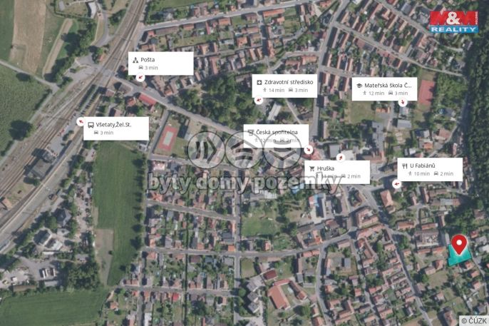 Prodej, Pozemek k bydlení, Všetaty