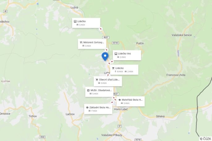 Prodej, Pozemek k bydlení, Lidečko