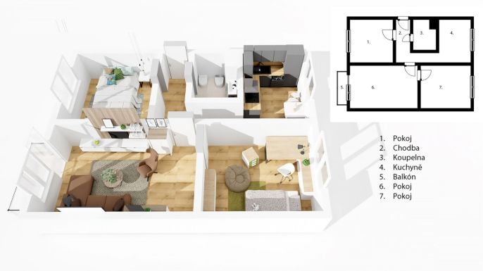 Prodej, Byt 3+1, České Budějovice