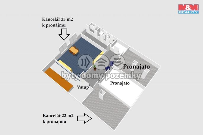 Pronájem, Kancelářský prostor, Hradec Králové