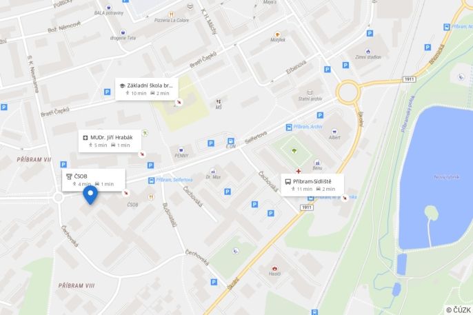 Pronájem, Byt 3+kk, Příbram