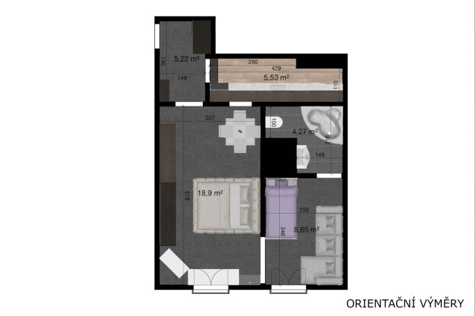 Pronájem, Byt 2+kk, Liberec