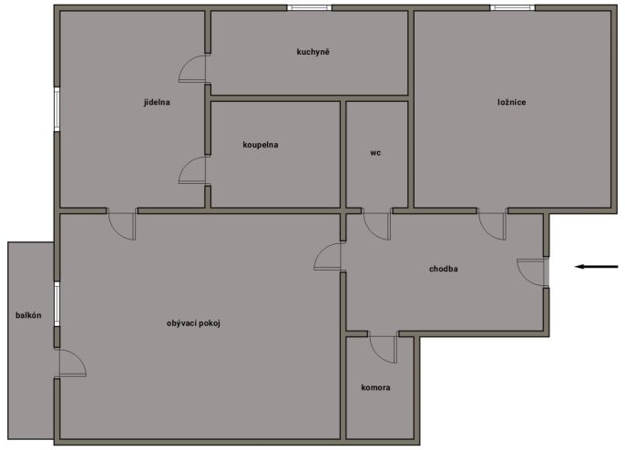 Pronájem, Byt 2+1, České Budějovice