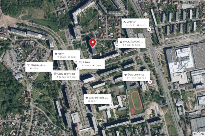 Pronájem, Byt 1+kk, Hradec Králové