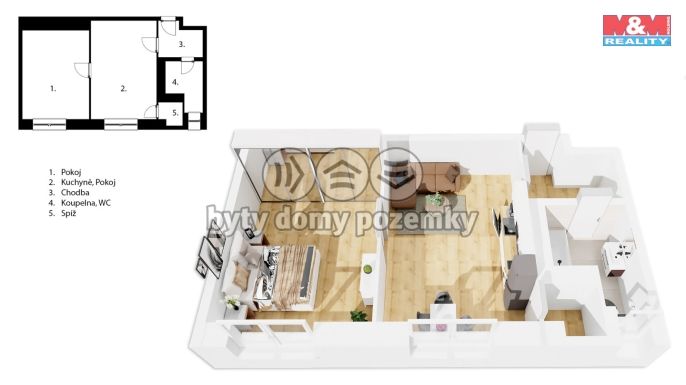 Prodej, Byt 2+kk, Praha