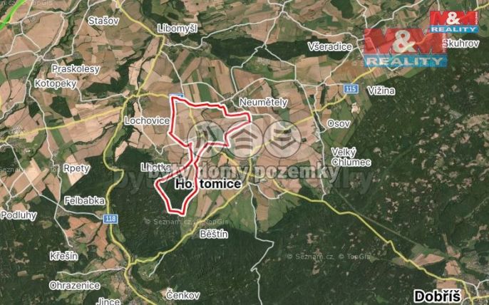 Prodej, Pozemek k bydlení, Hostomice