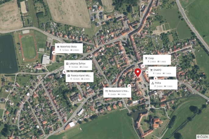 Pronájem, Byt 1+kk, Švihov