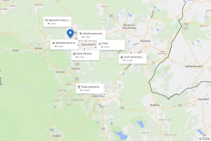 Prodej, Pozemek k bydlení, Staré Křečany