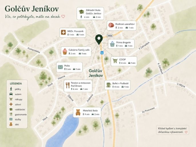 Prodej, Byt 3+1, Golčův Jeníkov