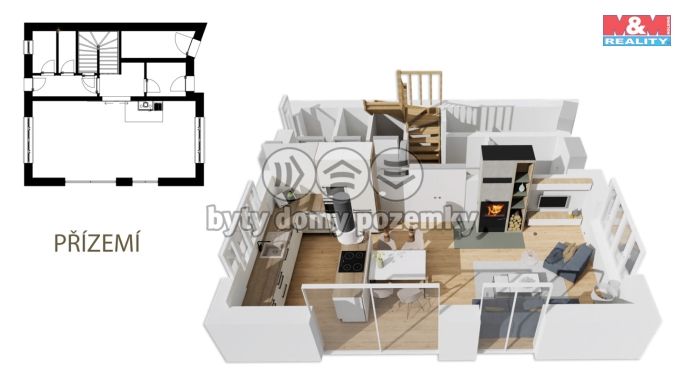 Prodej, Rodinný dům, Vykáň