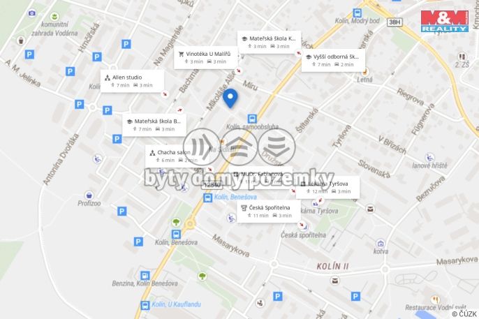 Pronájem, Byt 2+1, Kolín