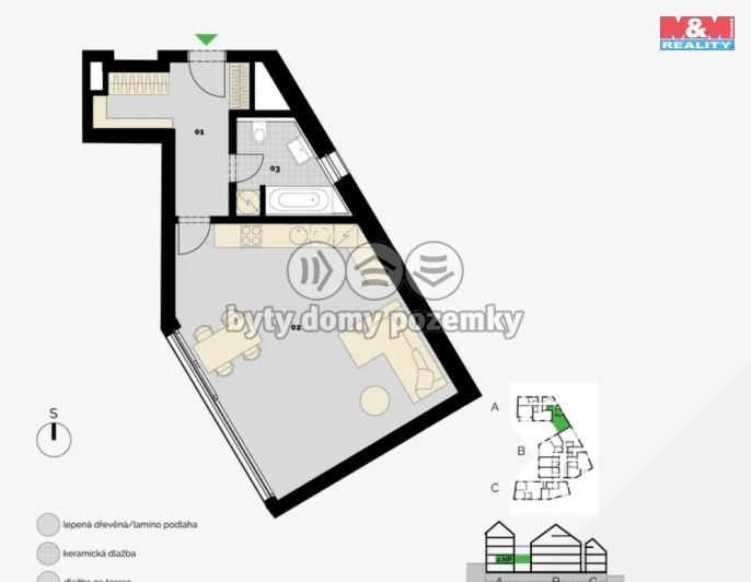 Prodej, Byt 1+kk, Praha