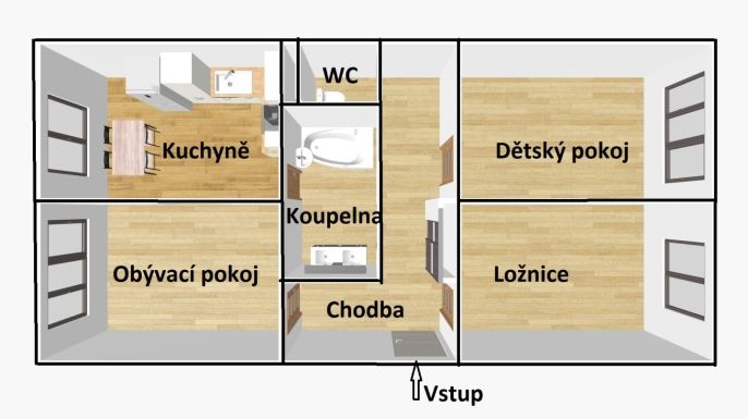 Prodej, Byt 3+1, Březnice