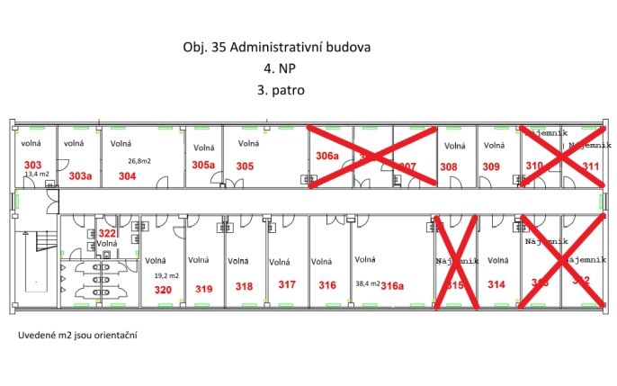 Pronájem, Kancelářský prostor, Hradec Králové
