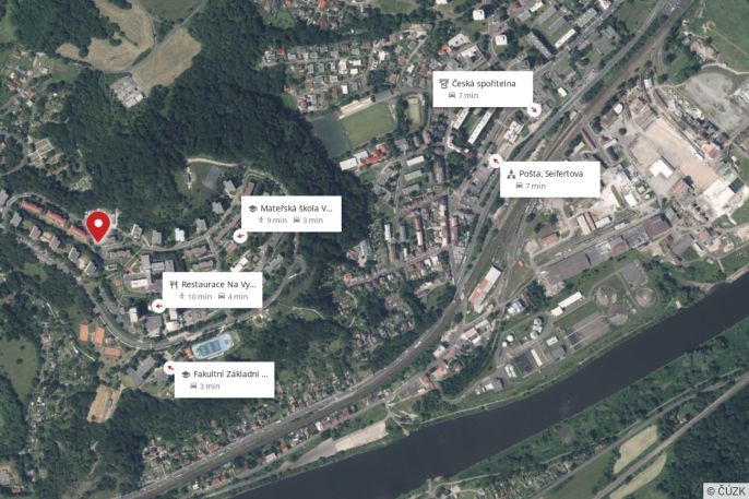 Pronájem, Byt 2+kk, Ústí nad Labem