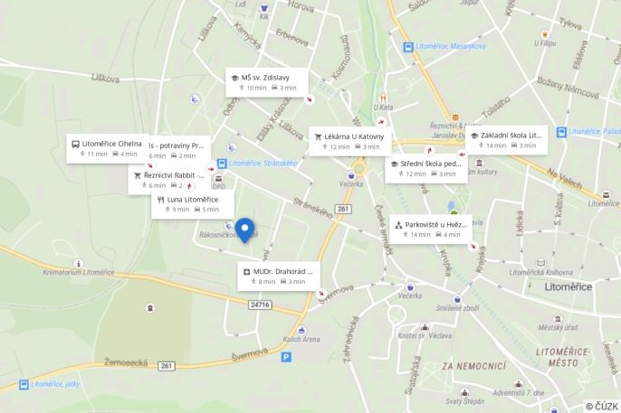 Pronájem, Byt 2+1, Litoměřice