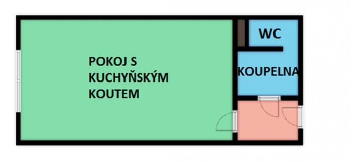 Pronájem, Byt 1+kk, Hradec Králové