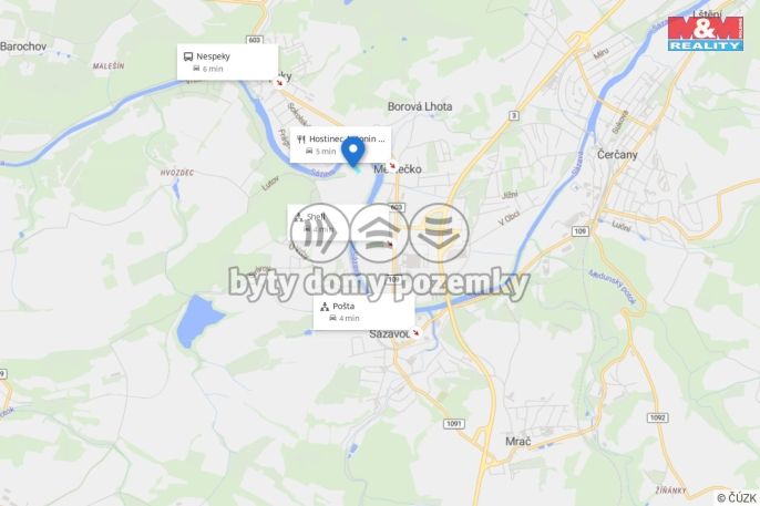 Prodej, Pole, Poříčí nad Sázavou