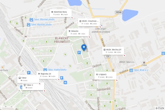 Pronájem, Byt 1+1, Tábor