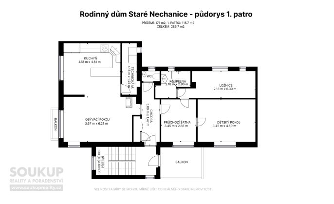 Prodej, Rodinný dům, Nechanice