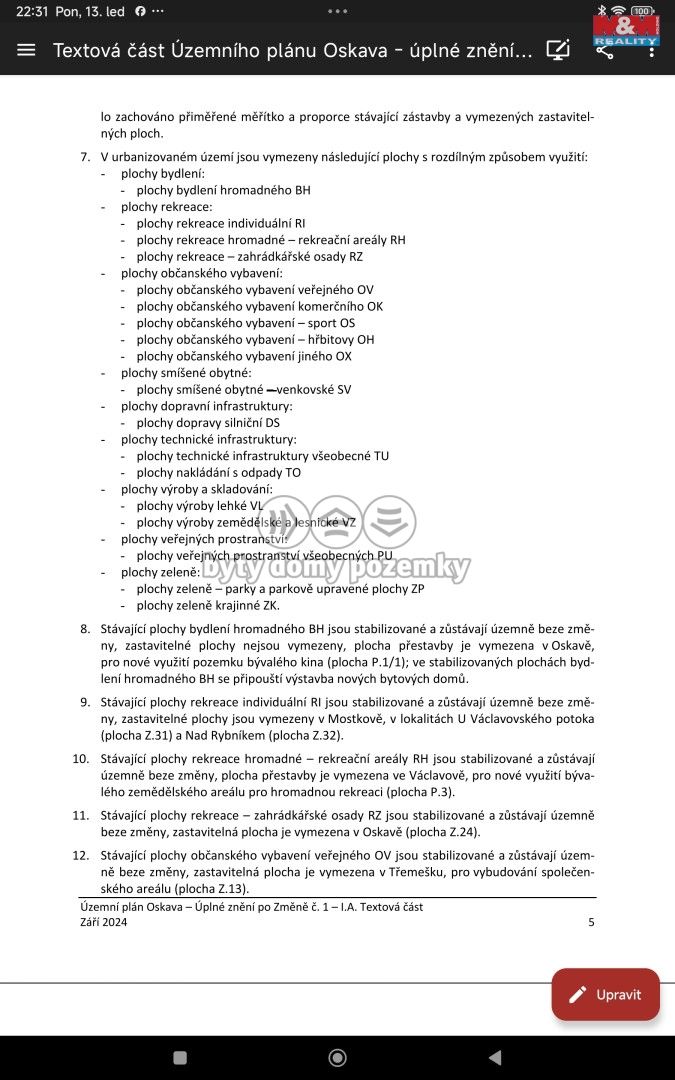 Prodej, Louka, Oskava