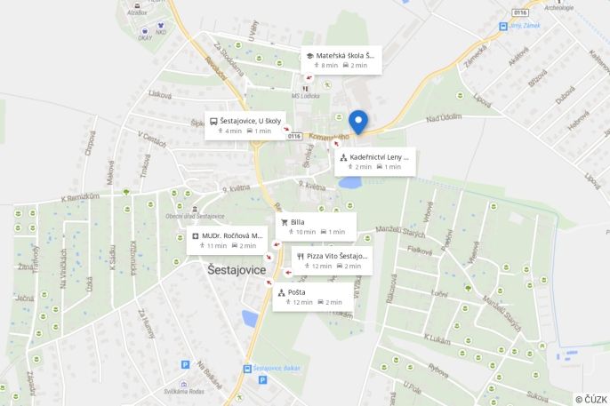 Pronájem, Byt 1+kk, Šestajovice