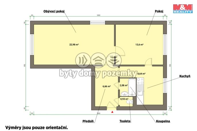 Prodej, Byt 2+1, Toužim