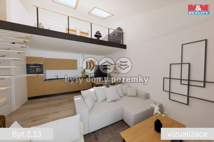 Prodej, Byt 3+kk, Žleby