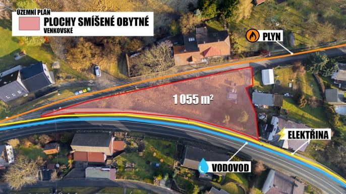 Prodej, Pozemek k bydlení, Horní Police