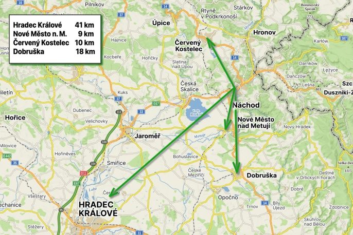 Pronájem, Byt 1+1, Náchod