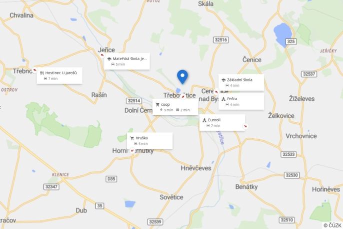 Prodej, Komerční pozemky, Cerekvice nad Bystřicí