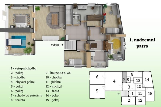 Prodej, Rodinný dům, Pchery