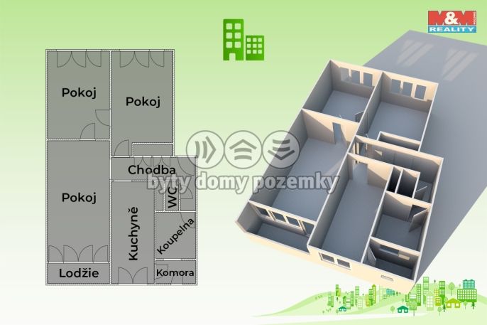 Prodej, Byt 3+1, Nový Hrozenkov