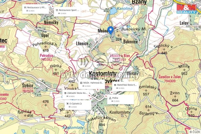 Prodej, Pozemek k bydlení, Bžany