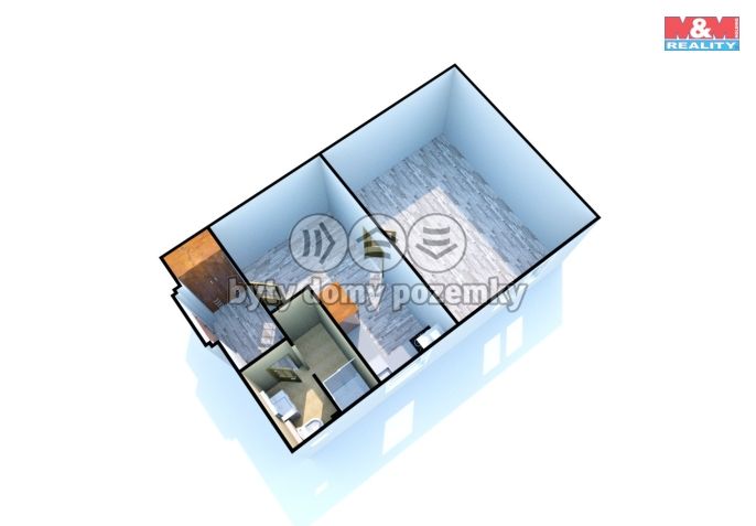 Pronájem, Byt 1+1, Děčín