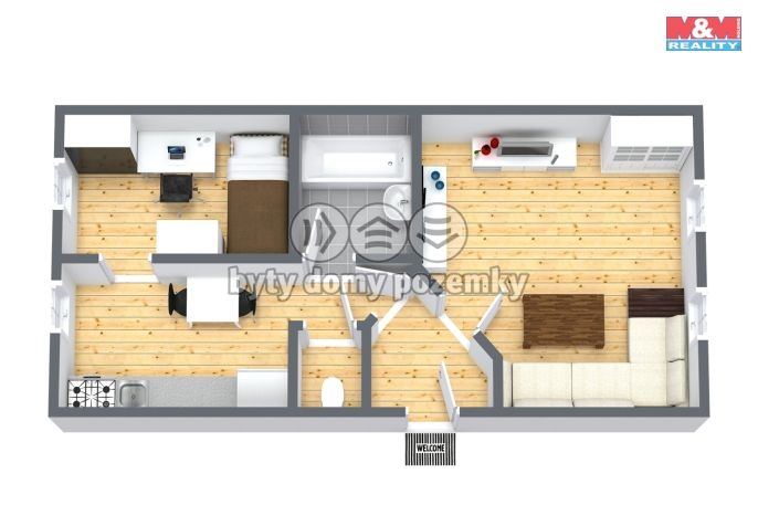 Prodej, Byt 2+1, Dalovice