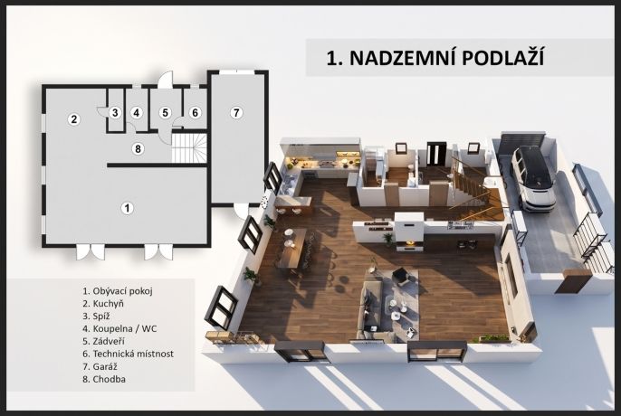 Prodej, Rodinný dům, Hradečno