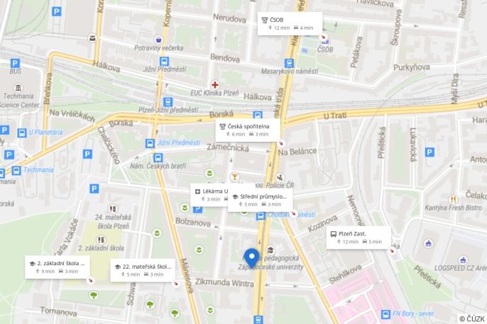 Pronájem, Byt 2+kk, Plzeň