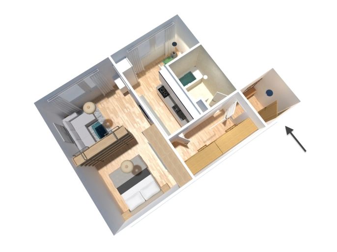 Prodej, Byt 1+1, Vimperk