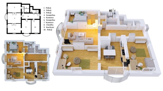 Prodej, Byt 4+1, Praha