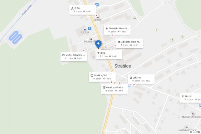 Pronájem, Byt 1+kk, Strašice