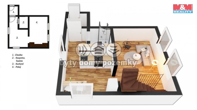 Prodej, Byt 3+1, Bělá nad Svitavou