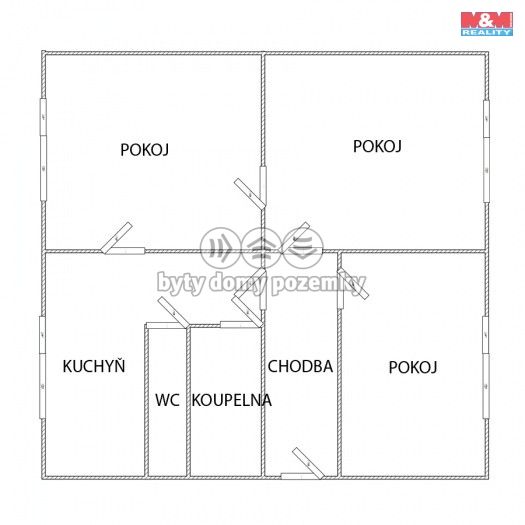 Prodej, Byt 3+1, Prušánky