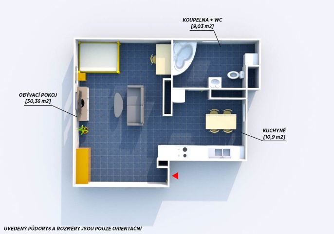 Prodej, Byt 1+kk, Mníšek pod Brdy