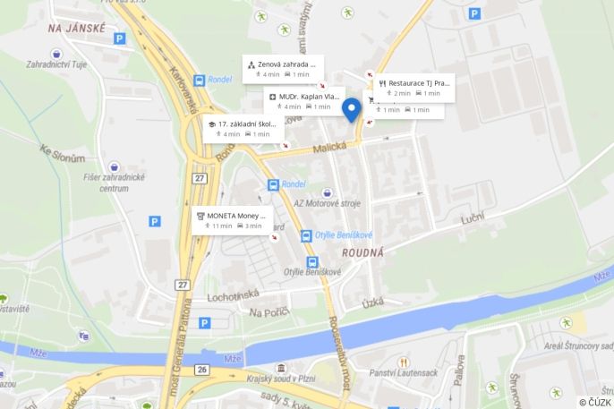 Pronájem, Byt 2+1, Plzeň